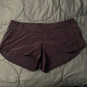 Lululemon speed up shorts - size 10